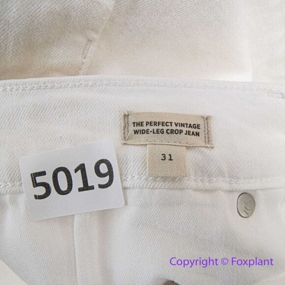 NEW Madewell The‎ Perfect Vintage Wide-Leg Crop Jean Tile White, 31 - Picture 14 of 16